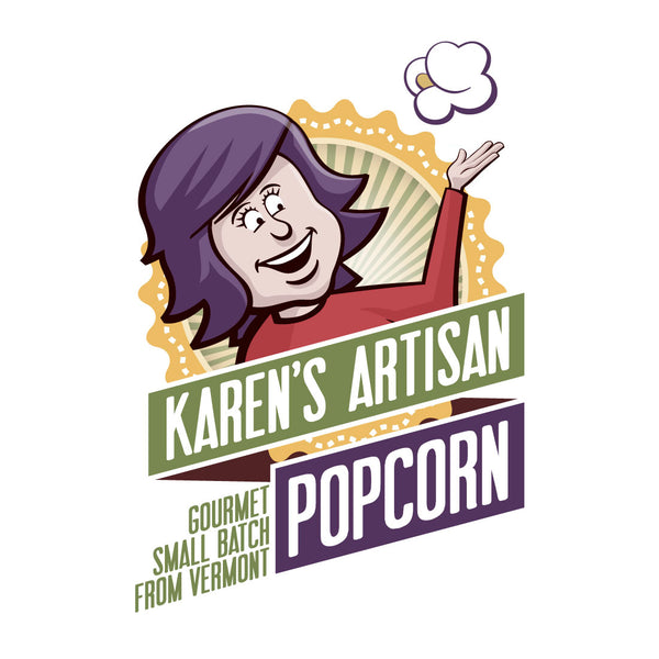 Karen's Artisan Popcorn logo
