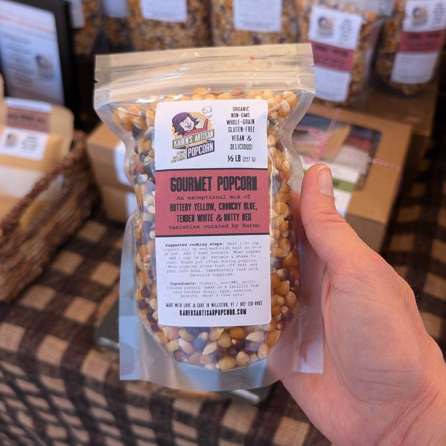 1/2 lb Karen's Gourmet Popcorn Kernel Mix