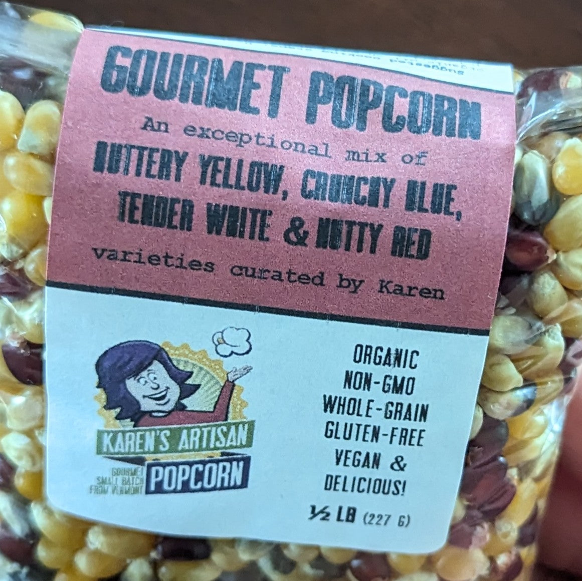 1/2 lb Karen's Gourmet Popcorn Kernel Mix