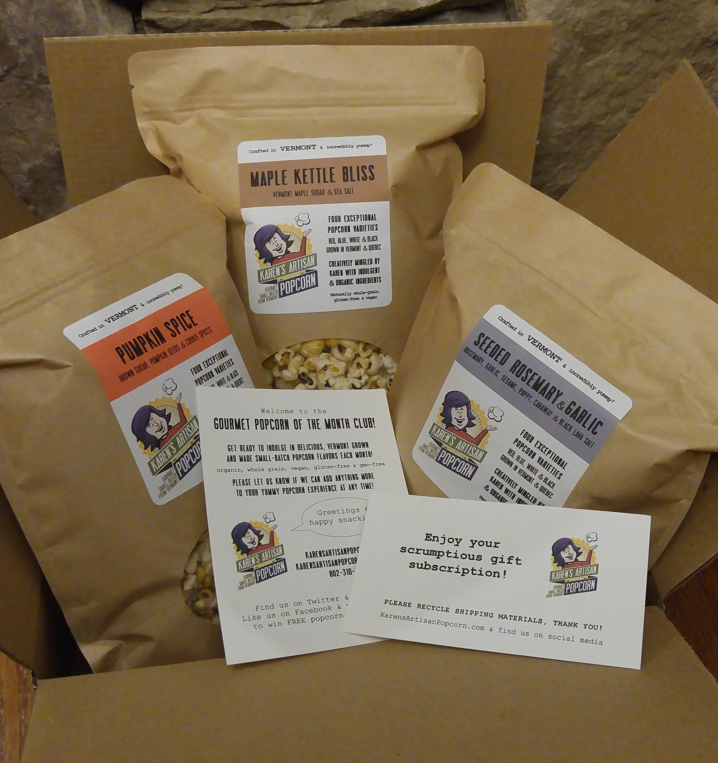 Monthly Subscription: 3 Gourmet Flavors Each Month